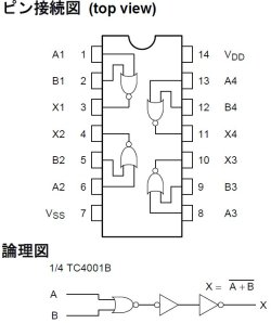 画像2: CD4001BE CMOS NORゲート  ロジック・デジタルIC 2個