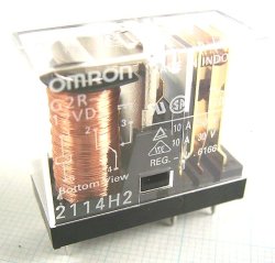 画像2: オムロン 1回路パワーリレー  G2R-1-12V DC 1個