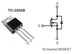 画像3: NchパワーMOS-FET IRF540 （100V 20A） 2個  絶縁シート・ワッシャ付き