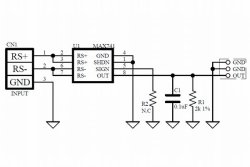 画像3: MAX471 高精度ハイサイド電流アンプ基板 入力±3A  1A/V出力