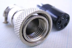 画像7: 航空コネクター 5p オス・メス ペア GX12-5 取り付け穴 直径12mm