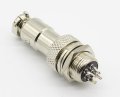 航空コネクター 4p オス・メス ペア GX12-4 取り付け穴 直径12mm