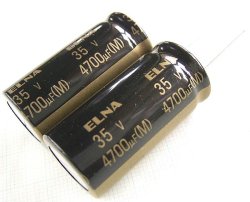 画像1: エルナー製 音響用小形アルミニウム電解コンデンサー 35V 4700uF RA3シリーズ 2個