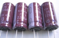 画像2: 日本ケミコン 105℃対応 KYAシリーズ 25V 2200uF  長寿命電解コンデンサー 4個