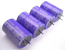 画像1: SANYO OSコンデンサー 16V 1000uF（16SA1000M ） 4個