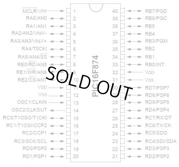 画像2: 特価！マイコン PIC16F874-20/P 2個