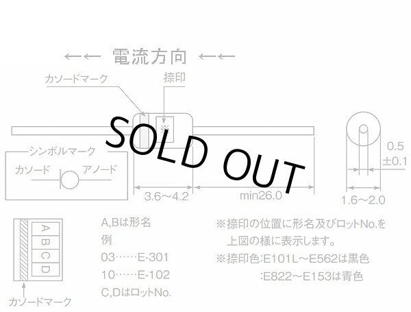 画像2: SEMITEC（石塚電子）製 1.5mA定電流ダイオードE-152（E152） 2個