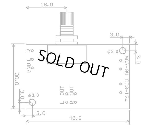 画像6: TDA2822M ステレオアンプ基板 完成品 ボリュームツマミ付き