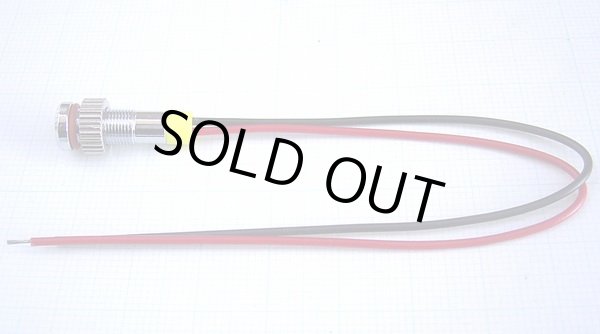 画像2: 赤色 発光ダイオード（LED） パネル取り付け用 抵抗内蔵 直径6mm