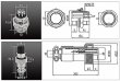 画像10: 航空コネクター 2P オス・メス ペア GX12-2 取り付け穴 直径12mm