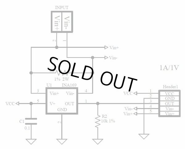 画像5: INA169 高精度 ハイサイド電流モニター基板 1A/1V