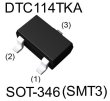 画像2: ローム製 面実装 NPN 10kΩ内蔵デジタル・トランジスター DTC114TKA 10個