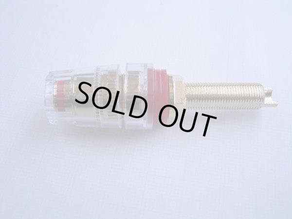 画像4: 高級大型 金メッキスピーカー端子 赤・黒 2ペア 計4個 バナナプラグ 対応