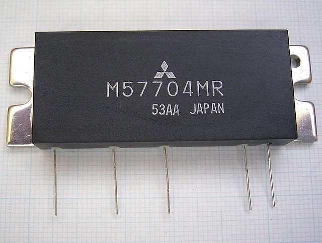 画像1: 三菱 M57704MR 430MHz 10W パワーモジュール （FT-8500）