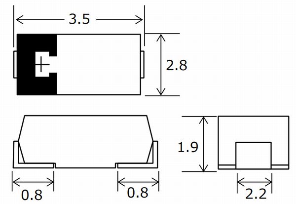 画像3: ★POSCAP（タンタルコンデンサー） 6.3V 100uF 6TPE100MAZB 10個