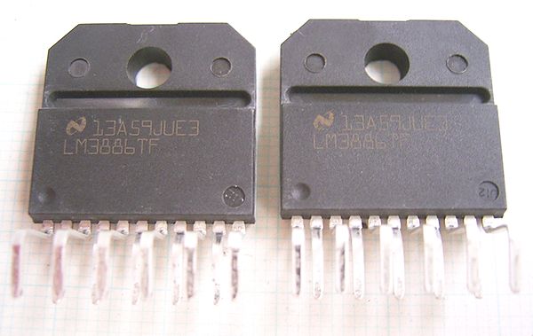 画像1: ナショセミ製 未使用 高音質 パワーアンプIC LM3886TF 2個